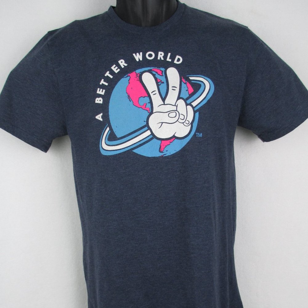 Dutch Bros TShirt A Better World Men Medium Blue